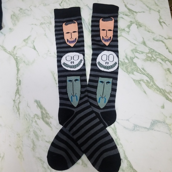 Hot Topic Other - 3/$12 Nightmare Before Christmas knee high socks
